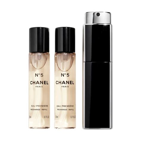 chanel no 5 eau premiere purse twist & spray|Chanel perfume twist and spray instructions.